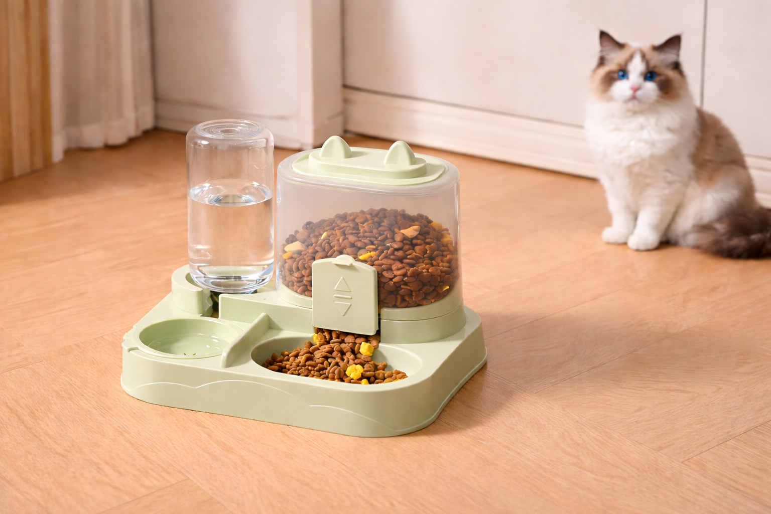 🍽️ Distributeur Automatique de Nourriture ; Fontaine à Eau – Confort Quotidien pour Petit Félin